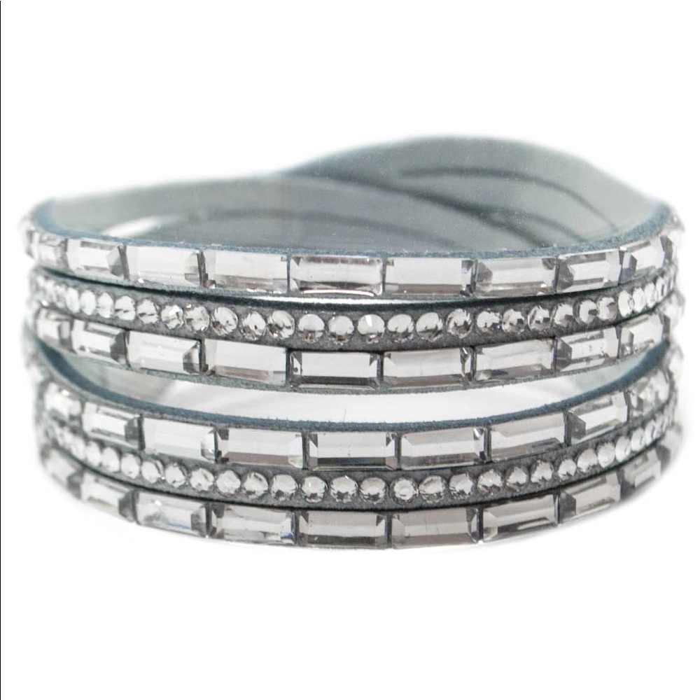 Paparazzi A GLITZY Pleasure Blue Wrap Bracelet